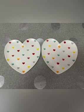 Lang Rainbow Heart Ceramic Dessert Plates